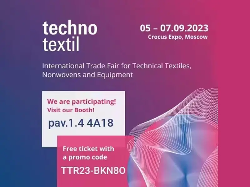 Technotextil we are participating! visit our booth! pav.1.44a18